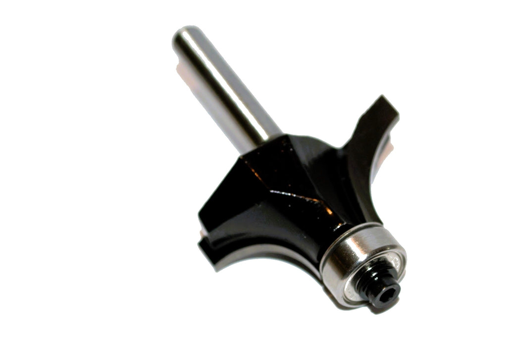 1 mm Radius Roundover Router Bit with Bottom Bearing 1/4 shank – Carbide Edge Rounding Cutter for Wood
