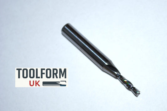 1/4" Shank 2 Flute Downcut Spiral Router Bit – Solid Carbide CNC Cutter for Wood