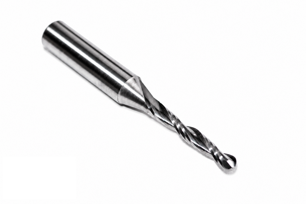 3mm Ball Nose Cutters – 1/4" Shank Solid Carbide CNC Router Bits for 3D Carving and Engraving