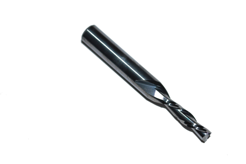 6.35mm cut diameter, 1/4" Shank, Downcut Spiral Router Bit – 2 Flute Carbide