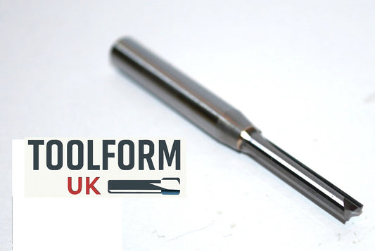 4mm 2 Flute Straight Router Bit – 1/4" Shank Solid Carbide CNC Cutter for Wood