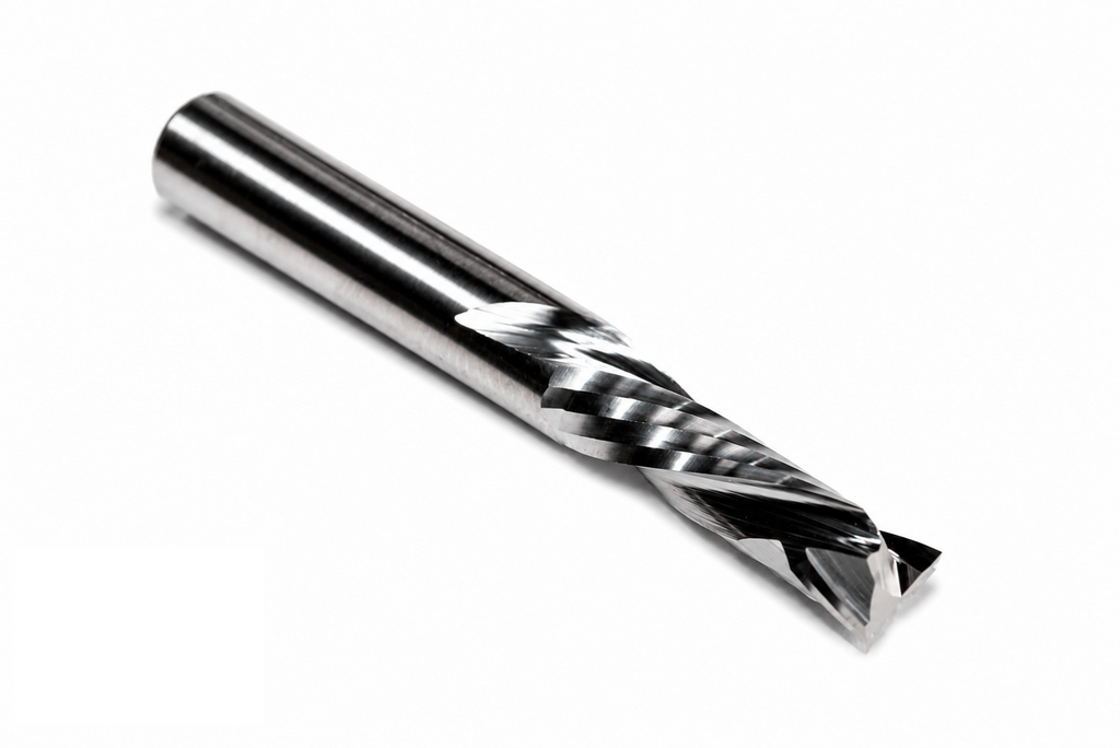 6mm Compression Cutter – 1/4" Shank CNC Router Bit for MDF, Plywood & Laminated Boards
