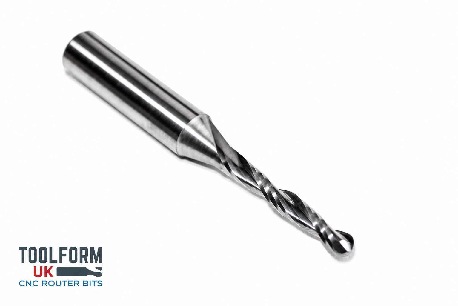 3mm Ball Nose Cutters – 1/4" Shank Solid Carbide CNC Router Bits for 3D Carving and Engraving