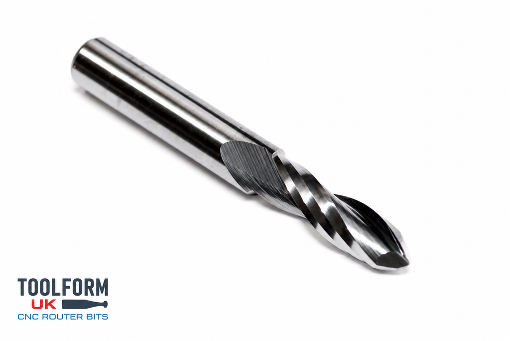 6mm ball nose cutter 1/4" shank – solid carbide CNC router bit

