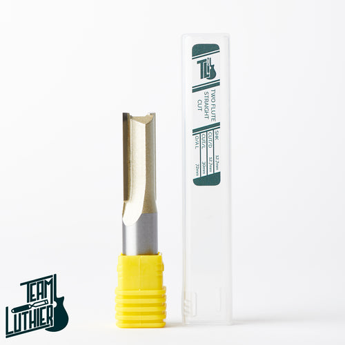 1/2 inch shank 2 flute straight router bit 30mm cut length carbide cutter for wood and worktops